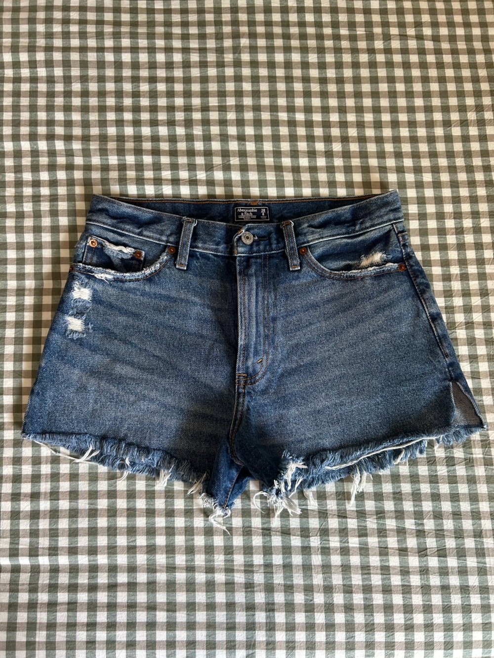 A&F Distressed Denim Shorts
